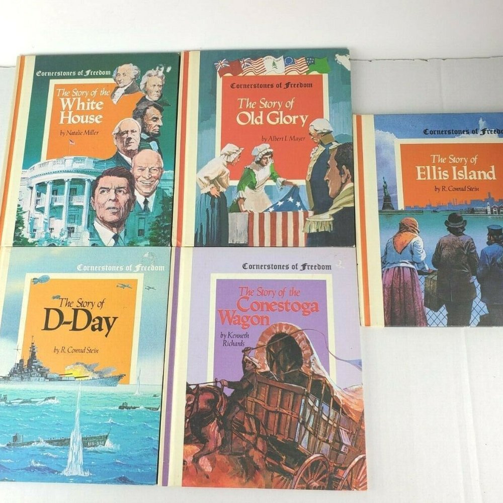 Lot of 5 Homeschool Cornerstones of Freedom Children Book History Weekly Reader